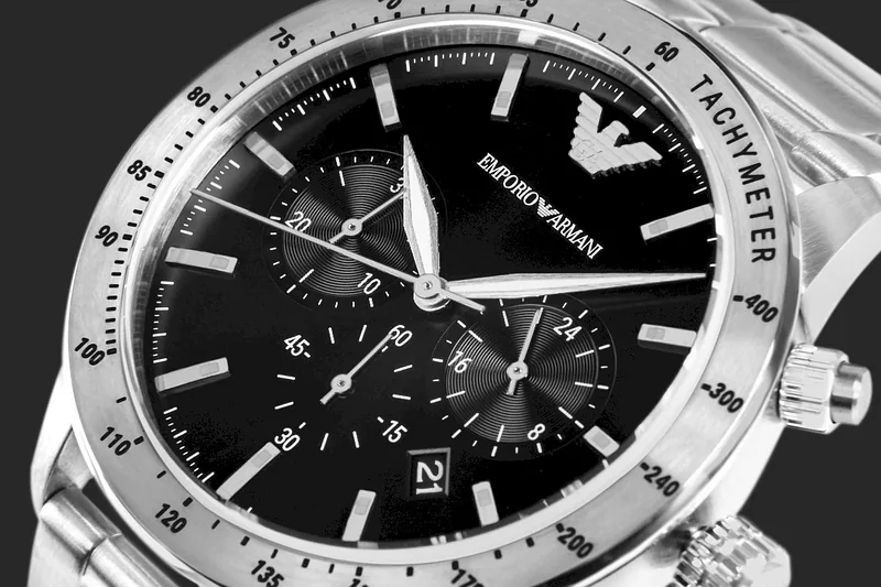 Emporio Armani Mario AR11241 Stainless Steel Quartz Watch 43mm