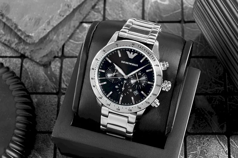 Emporio Armani Mario AR11241 Stainless Steel Quartz Watch 43mm