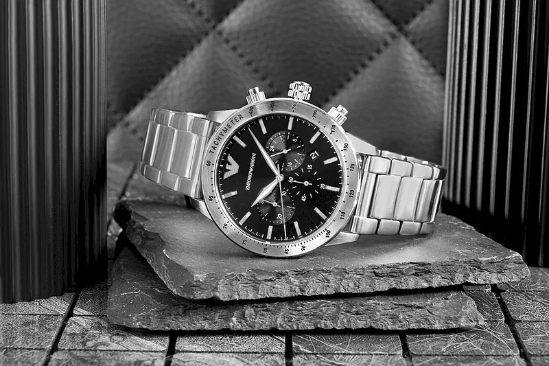 Emporio Armani Mario AR11241 Stainless Steel Quartz Watch 43mm