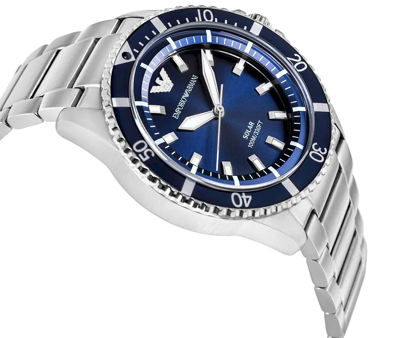 Emporio Armani AR11697 Solar Diver Style Watch 42mm