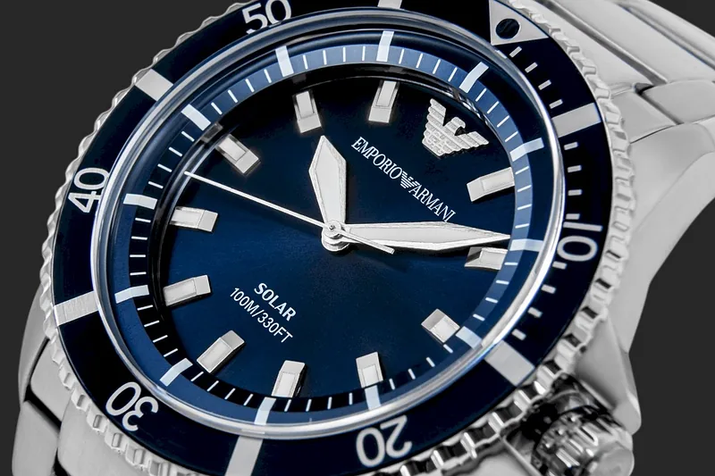 Emporio Armani AR11697 Solar Diver Style Watch 42mm