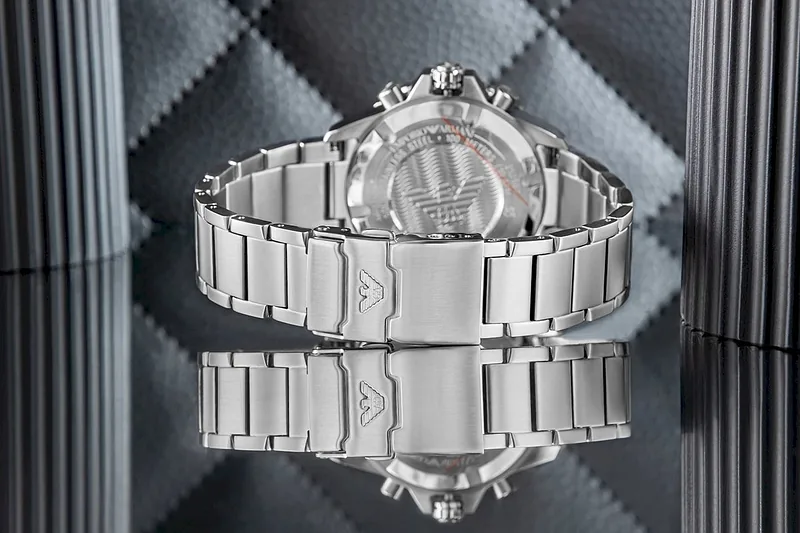 Emporio Armani World Explorer Solar Chronograph AR11739 Silver Black 43mm