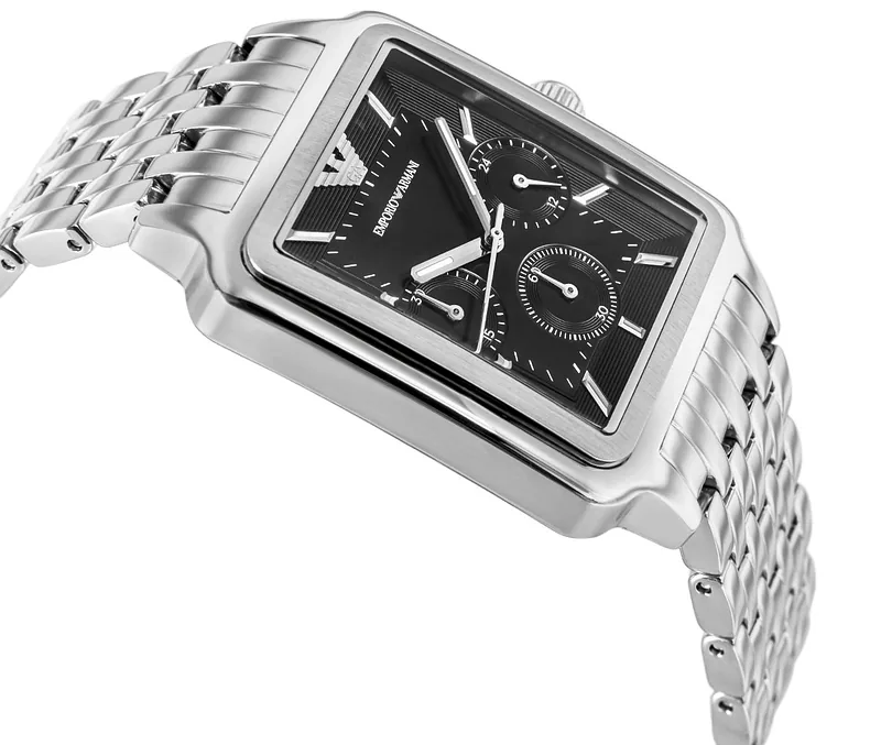 Emporio Armani Diego Chronograph Watch AR11751 Silver Black 38mm