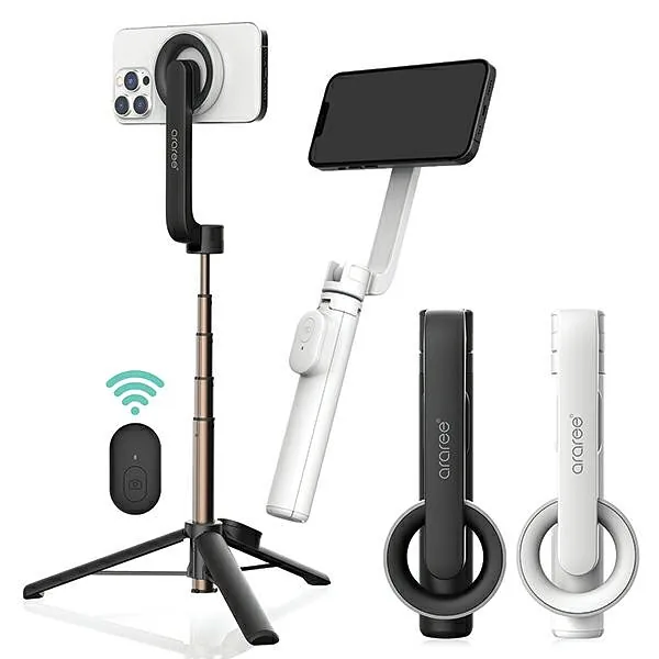 Araree Selfie Stick Bluetooth Magfie Pod czarny, black MagSafe Tripod AR60-01727A