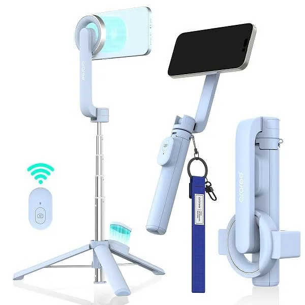 Araree Selfie Stick Bluetooth Magfie Pod telefoni statiiv sinine