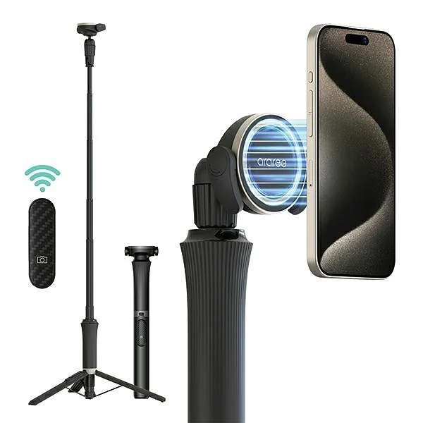 Araree Selfie Stick Bluetooth Magfie Pod Pro czarny, black MagSafe Tripod AR60-01909A