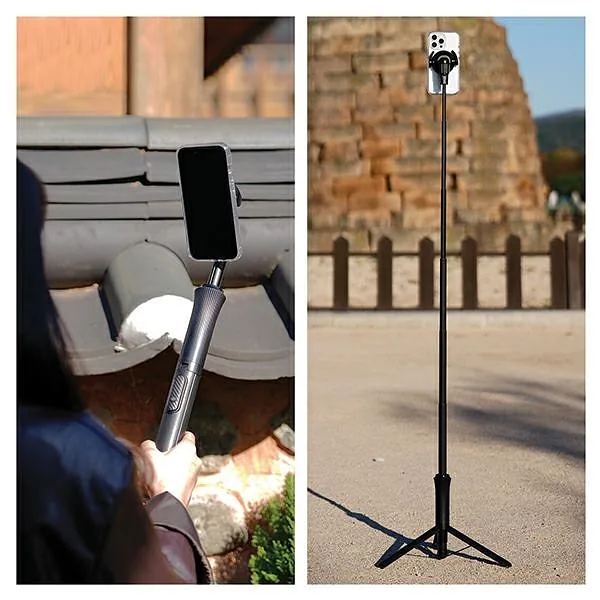 Araree Selfie Stick Bluetooth Magfie Pod Pro czarny, black MagSafe Tripod AR60-01909A
