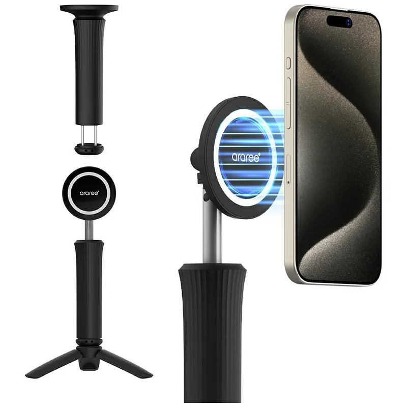 Selfie Stick Araree Magfie Pod Lite Tripod MagSafe black