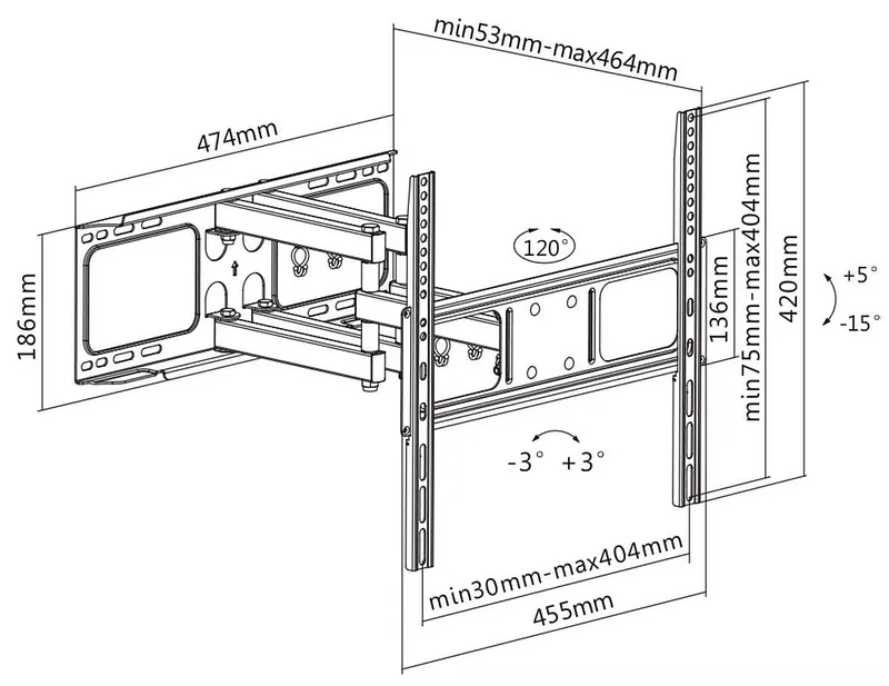 Deltaco ARM-1202-B