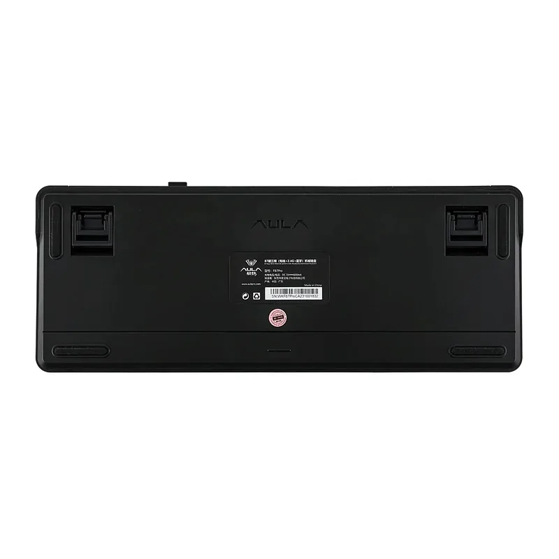 AULA Gasket F87 Pro Keyboard Black Cyan Blue GrayWoodV4 RGB