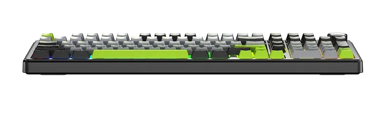 F99 Pro Black+Grey+Green GrayWood RGB AULA gasket keyboard