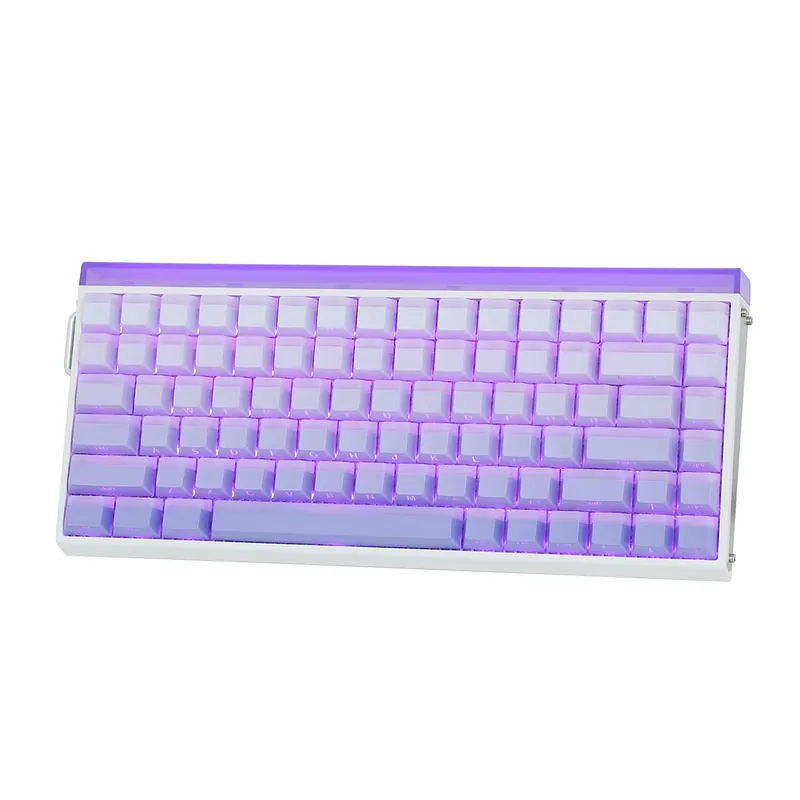 HERO84 HE White+Purple+Gradient+LIGHT JadeKing RGB AULA gasket keyboard