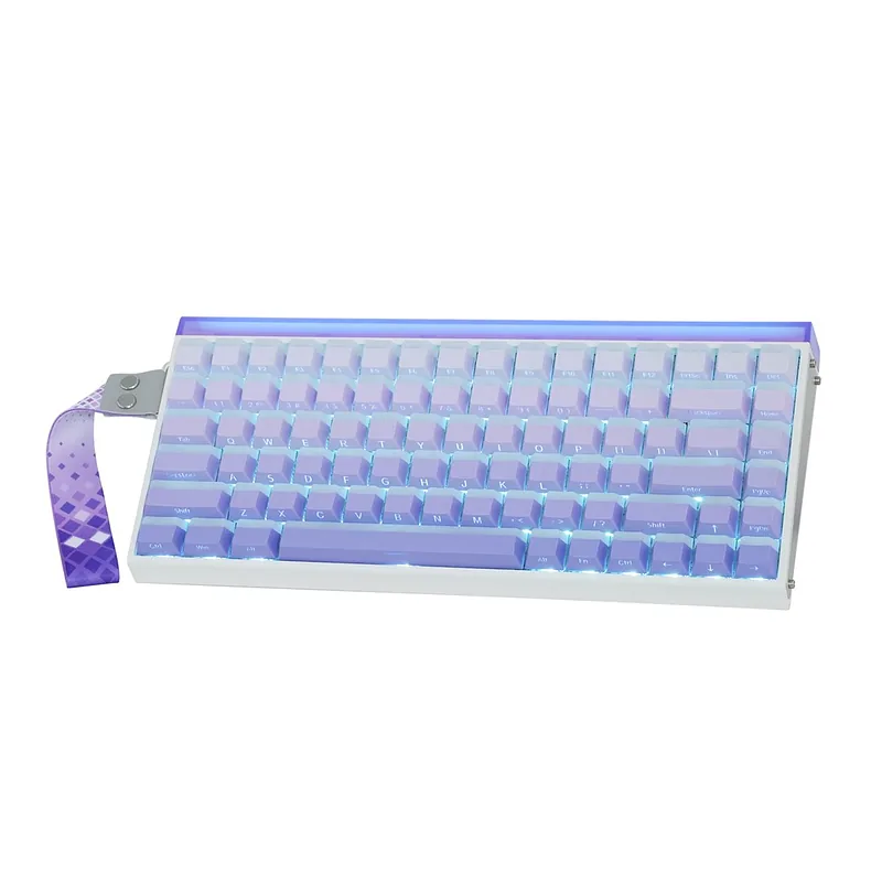 HERO84 HE White+Purple+Gradient+LIGHT JadeKing RGB AULA gasket keyboard