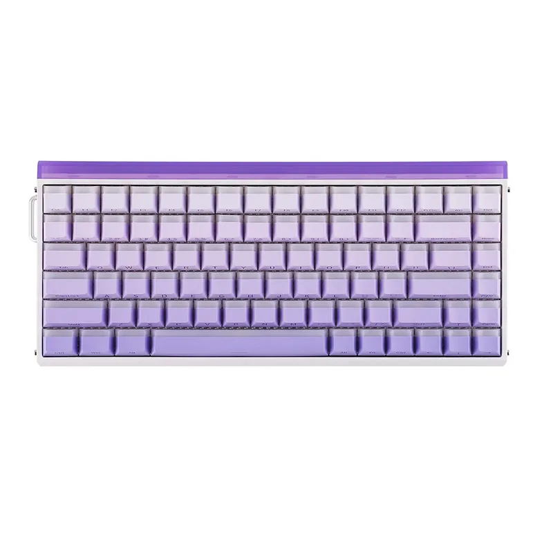 HERO84 HE White+Purple+Gradient+LIGHT JadeKing RGB AULA gasket keyboard