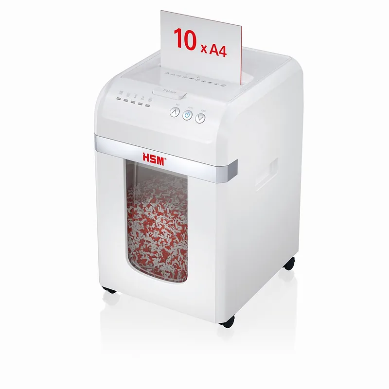 HSM Autofeed X200 paper shredder with automatic feeder, 30 L, P4, 4 x 12 mm