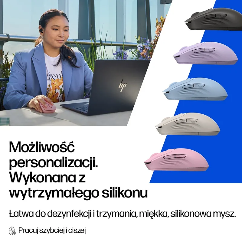HP 400 Quiet Purple Wireless Mouse