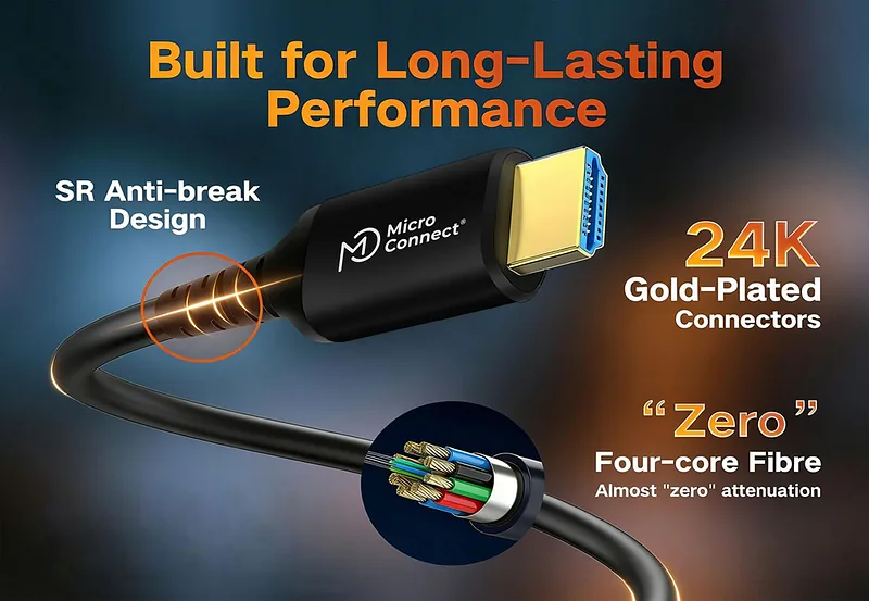 Microconnect B-HDM191915V2.0OP HDMI-kaabel 15 m HDMI tüüp A (Standard) Must