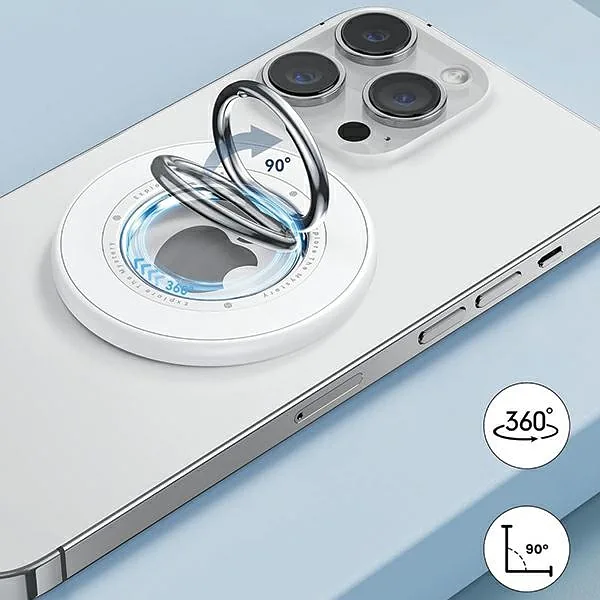 SODI Dwustronny magnetyczny Ring Stand BM-350 biały, white MagSafe