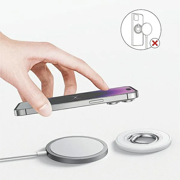 SODI Dwustronny magnetyczny Ring Stand BM-350 biały, white MagSafe