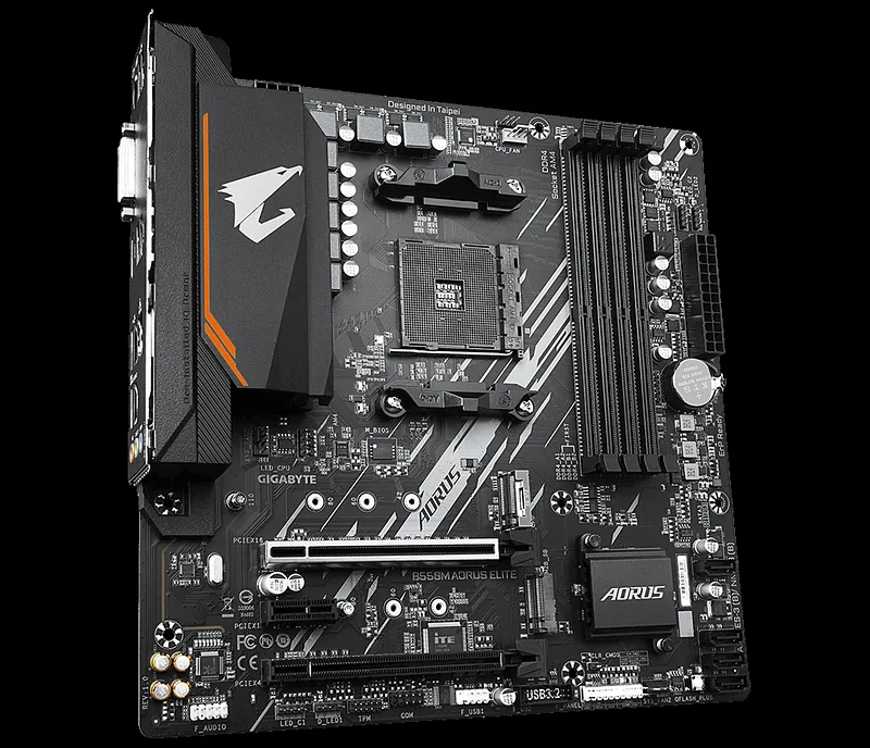 GIGABYTE B550M AORUS ELITE emaplaat AMD B550 Pesa AM4 Mikro ATX