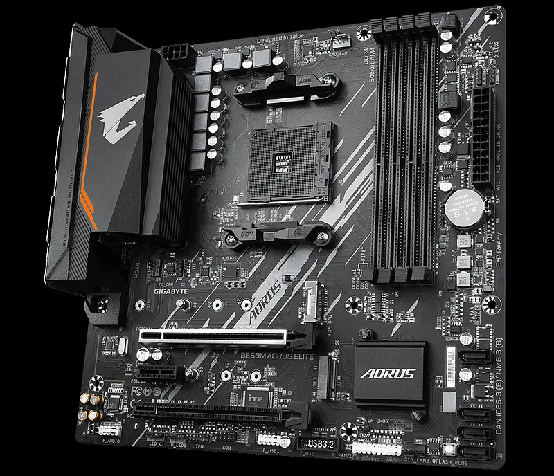 GIGABYTE B550M AORUS ELITE emaplaat AMD B550 Pesa AM4 Mikro ATX