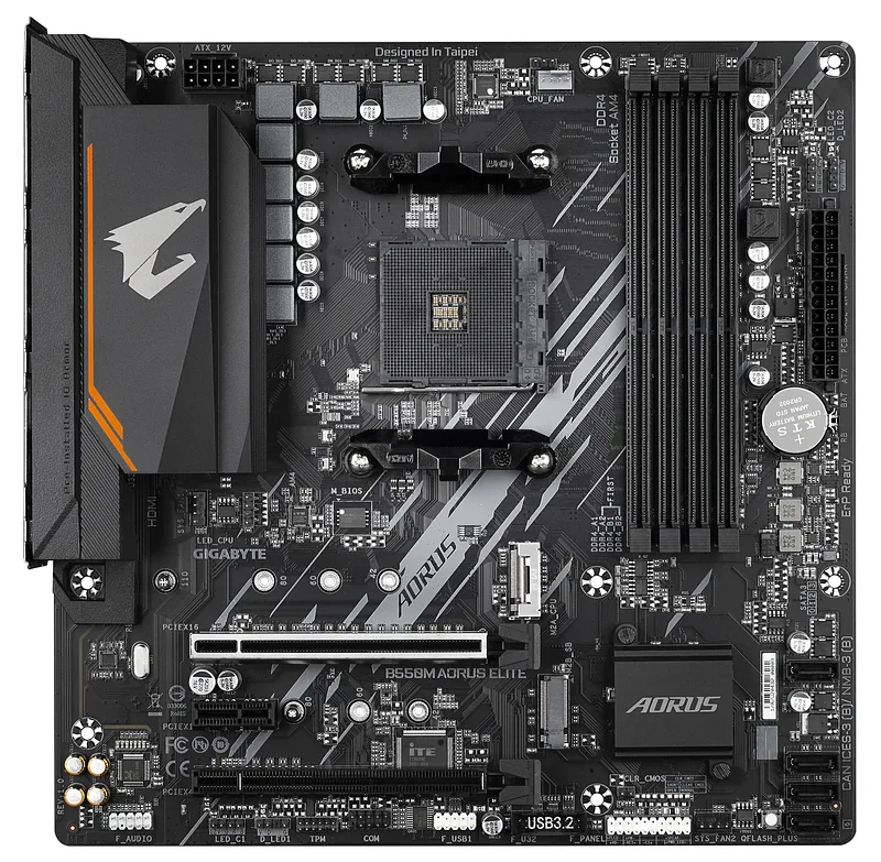 GIGABYTE B550M AORUS ELITE emaplaat AMD B550 Pesa AM4 Mikro ATX