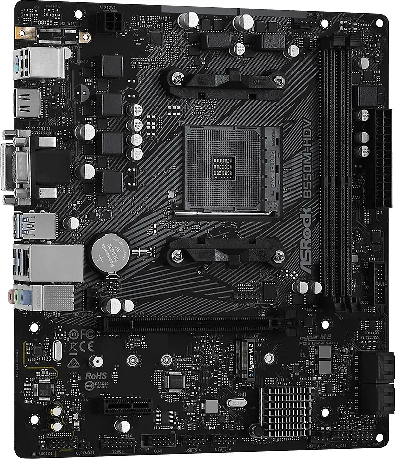 ASRock B550M-HDV AM4 mATX-emaplaat