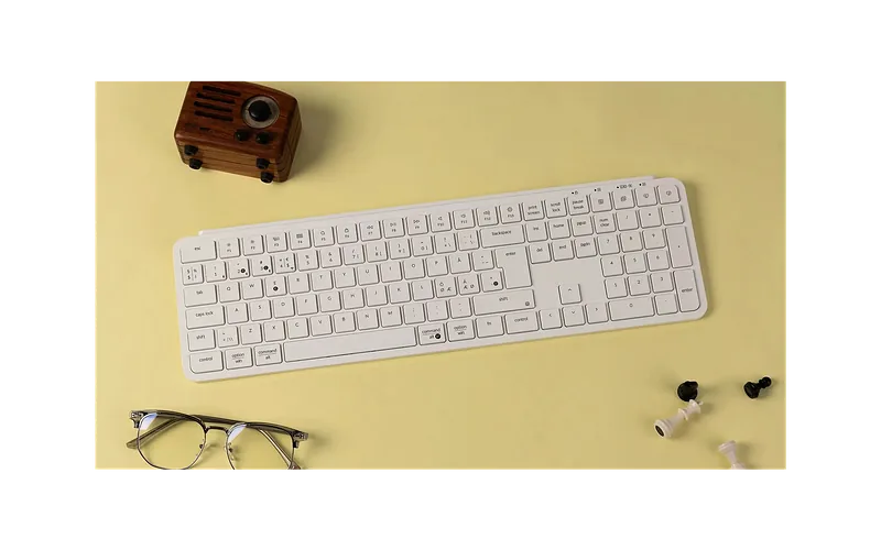 Keychron B6 Pro ülinoor juhtmevaba klaviatuur, valge