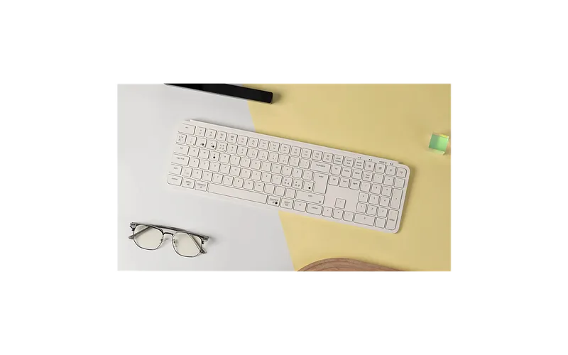 Keychron B6 Pro ülinoor juhtmevaba klaviatuur, valge