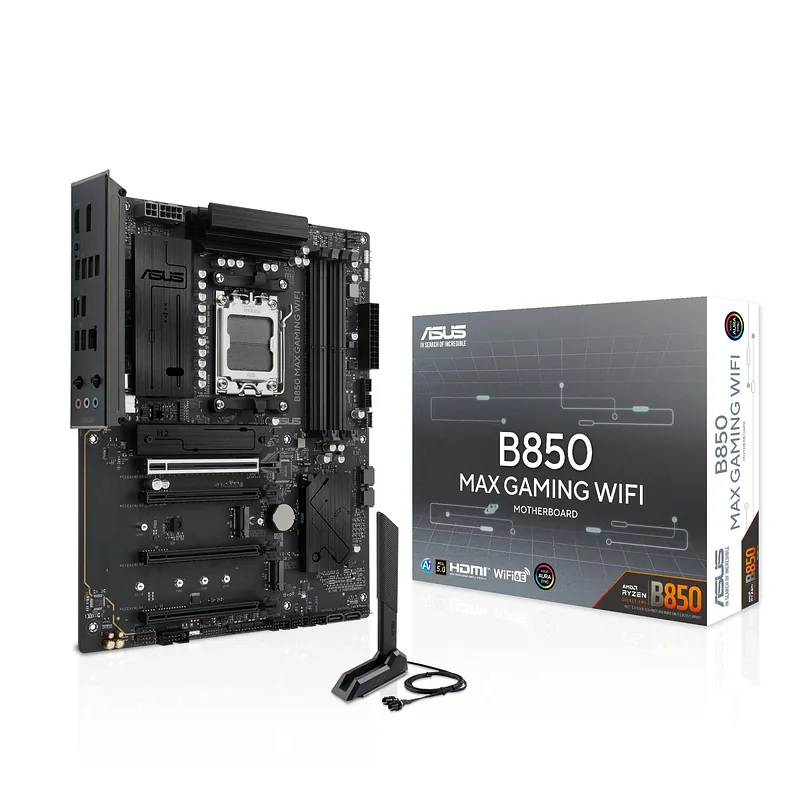 ASUS B850 MAX GAMING WIFI AMD B850 Protsessoripesa AM5 ATX