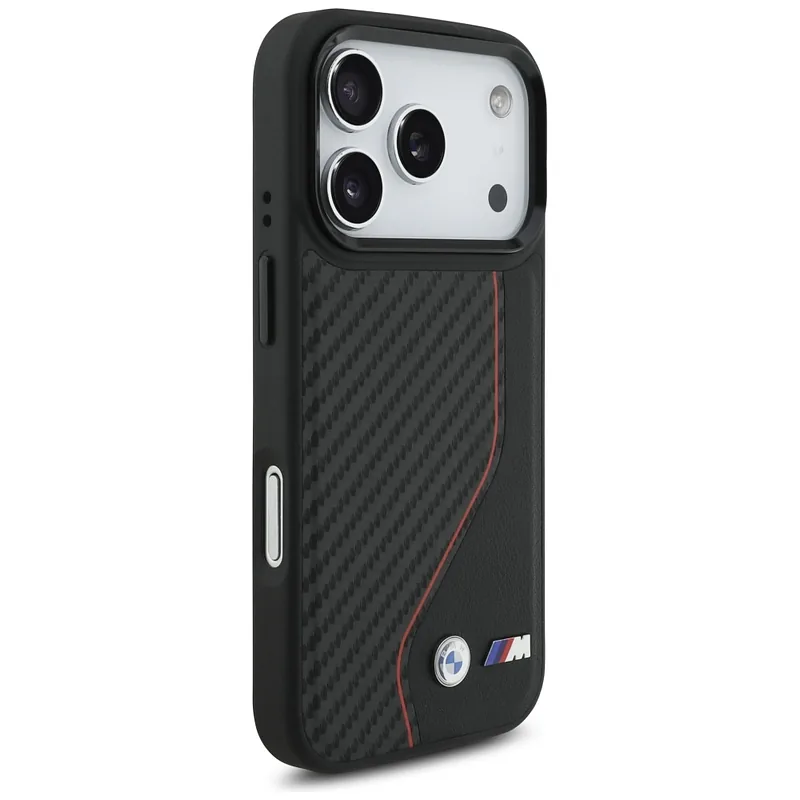 Kaitseümbris M Carbon Line & Logo MagSafe iPhone 17 Pro jaoks, punane