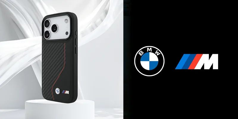 Kaitseümbris M Carbon Line & Logo MagSafe iPhone 17 Pro jaoks, punane