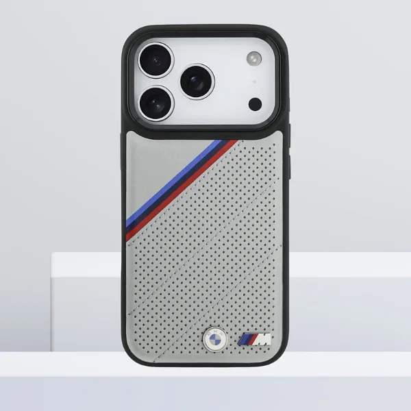 BMW M Tricolor Metallist Logo MagSafe Korpus iPhone 17 Pro jaoks, Hall