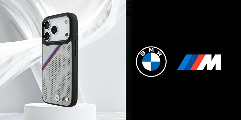 BMW M Tricolor Metallist Logo MagSafe Korpus iPhone 17 Pro jaoks, Hall