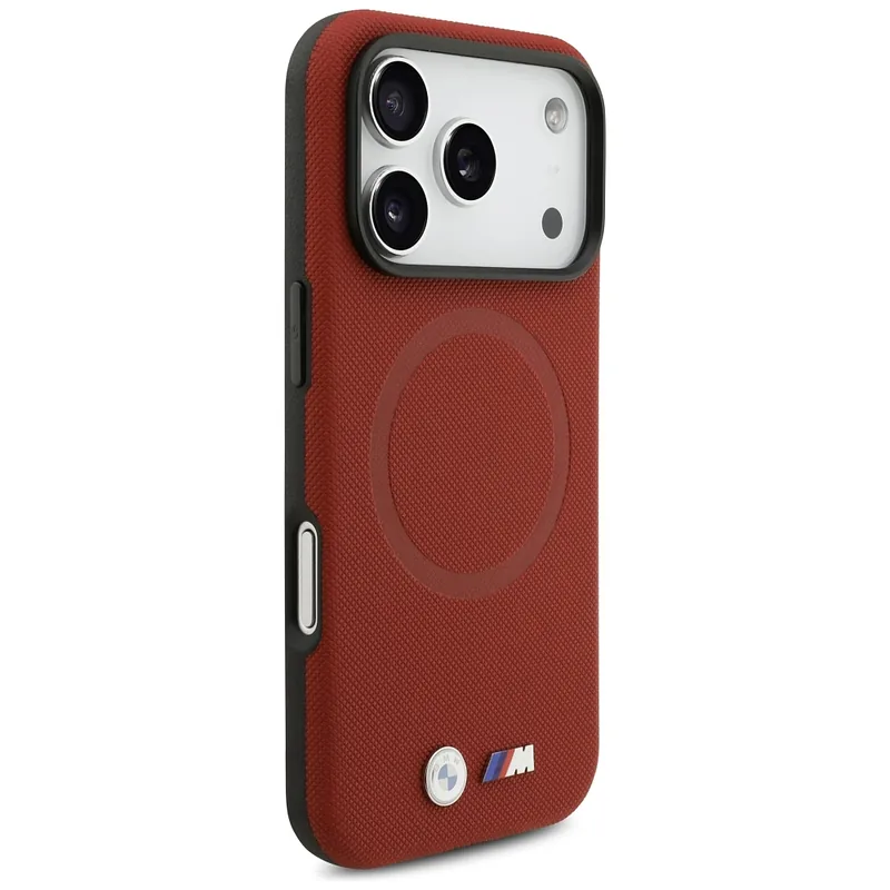 Metallist logo kaitseümbris MagSafe iPhone 17 Pro jaoks, punane