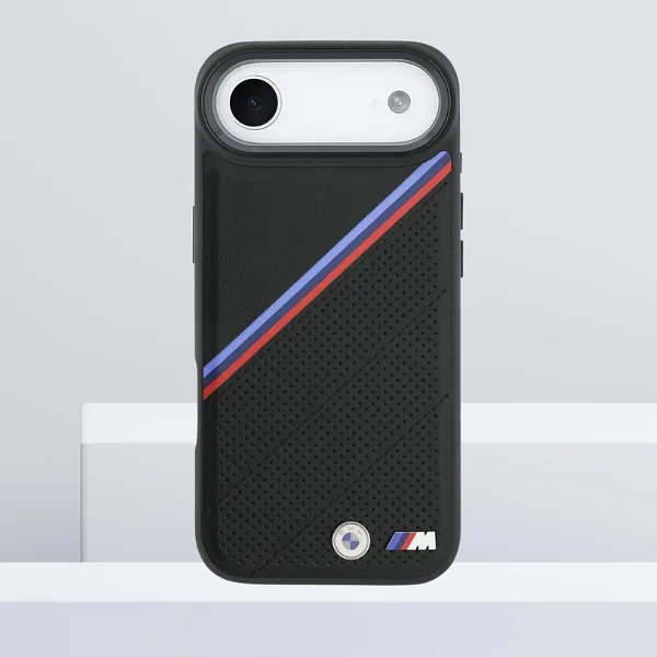 BMW M Tricolor Metallist Logo MagSafe Korpus iPhone Air jaoks Must