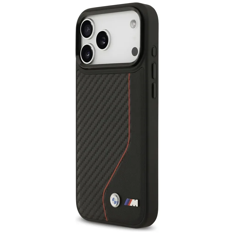 Kaitseümbris M Carbon Line & Logo MagSafe iPhone 17 Pro Maxi jaoks, punane