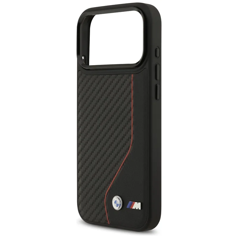 Kaitseümbris M Carbon Line & Logo MagSafe iPhone 17 Pro Maxi jaoks, punane