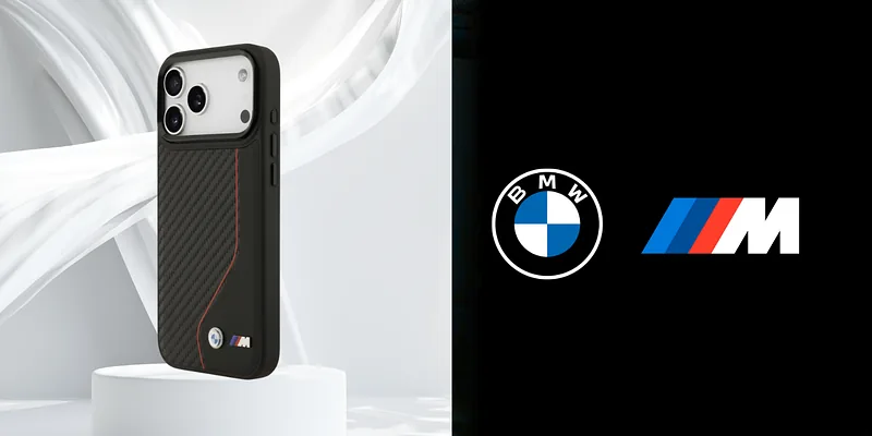 Kaitseümbris M Carbon Line & Logo MagSafe iPhone 17 Pro Maxi jaoks, punane