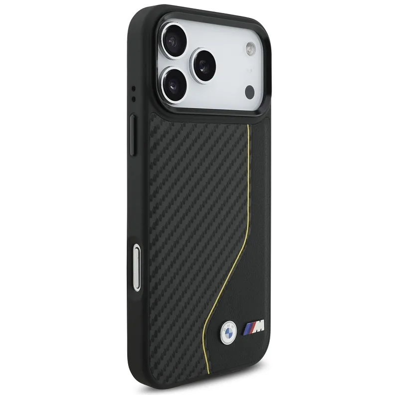 Kaitseümbris M Carbon Line & Logo MagSafe iPhone 17 Pro Max jaoks kollane