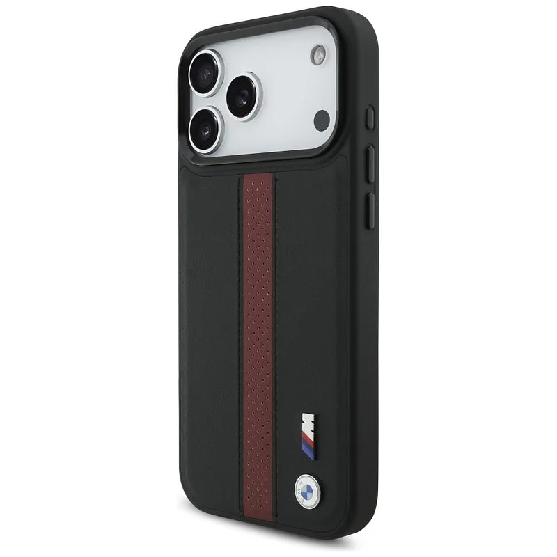 Kaitseümbris iPhone 17 Pro Max jaoks, punane, perforatsiooniga triibuga MagSafe