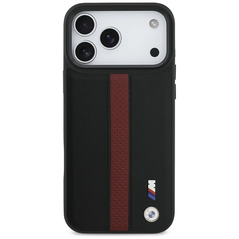 Kaitseümbris iPhone 17 Pro Max jaoks, punane, perforatsiooniga triibuga MagSafe