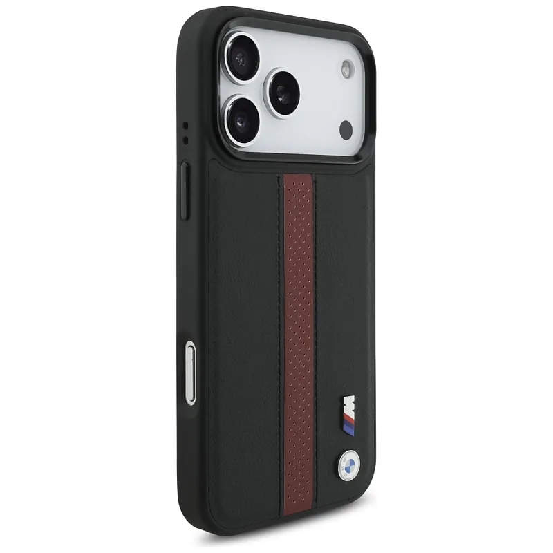 Kaitseümbris iPhone 17 Pro Max jaoks, punane, perforatsiooniga triibuga MagSafe