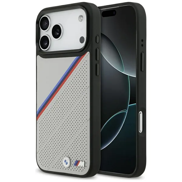 BMW M Tricolor Metallist Logo MagSafe Korpus iPhone 17 Pro Max jaoks, Hall