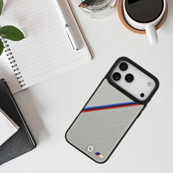 BMW M Tricolor Metallist Logo MagSafe Korpus iPhone 17 Pro Max jaoks, Hall