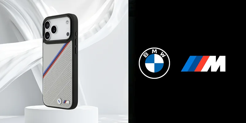 BMW M Tricolor Metallist Logo MagSafe Korpus iPhone 17 Pro Max jaoks, Hall