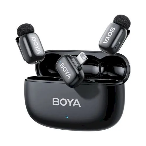 BOYA Mini 2-03 Lightning Wireless Microphone Set (2TX 1xRX) / 2.4GHz / 48kHz/24bit