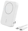 Belkin 10 000 mAh 15w Qi2 MagSafe biały