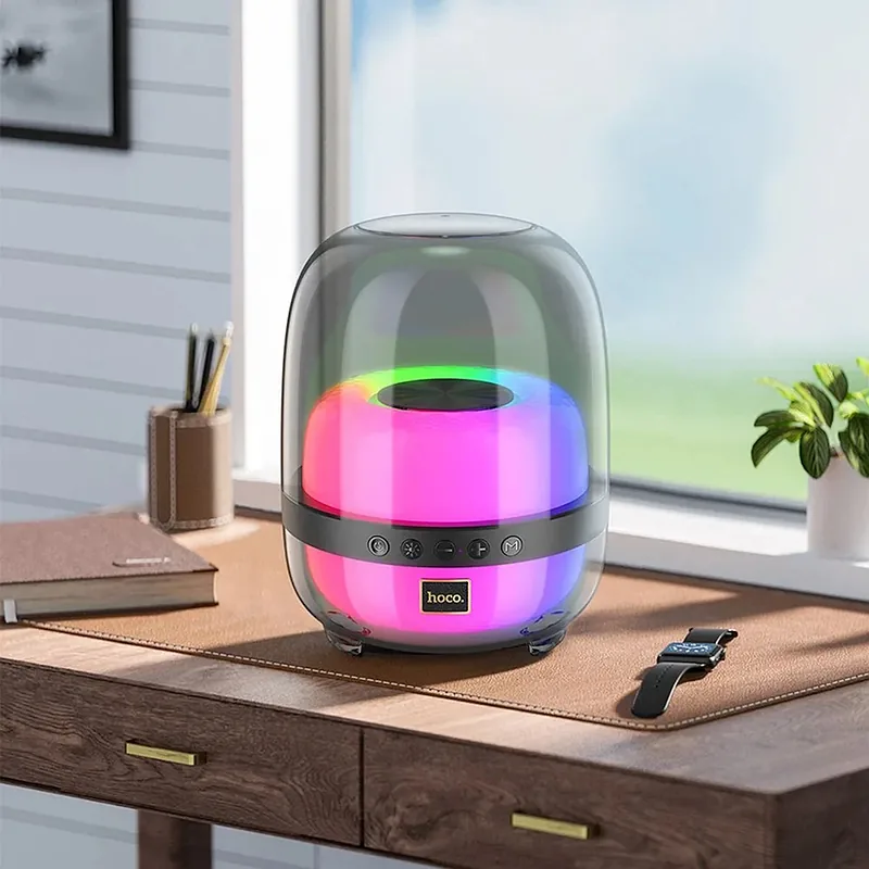 Hoco BS58 10W Wireless speaker with colorful luminous Black