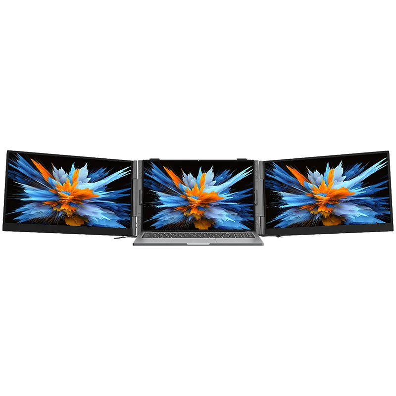 Portable monitor Blackview DCM6 Dual Screen 14inch 1920×1080 16:9 LCD 60Hz IPS 178 USB-C 3.1×3 for 13-17.3 inch laptops352.2×237.43×15.9mm Grey Black